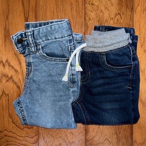 2 Cat & Jack Boys Toddler Jean Pants Denim Blue Baby Lot Gymboree Size 2T